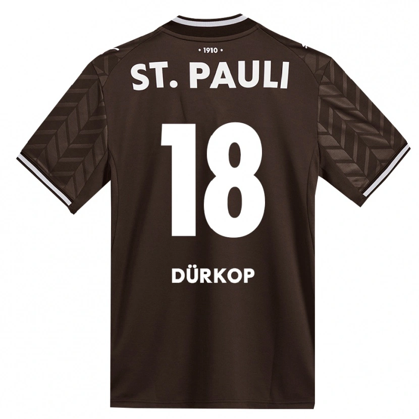 Danxen Mann Paul Dürkop #18 Kaffe Hvit Hjemmetrøye Drakt Trøye 2026/27 Skjorter T-Skjorte