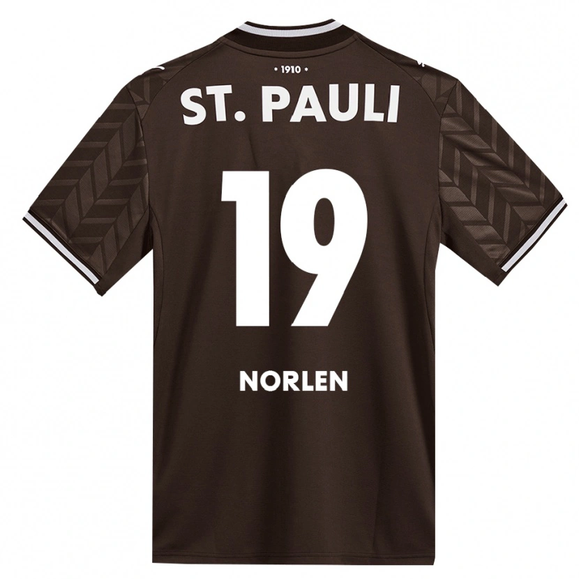 Danxen Mann Alwin Norlen #19 Kaffe Hvit Hjemmetrøye Drakt Trøye 2026/27 Skjorter T-Skjorte