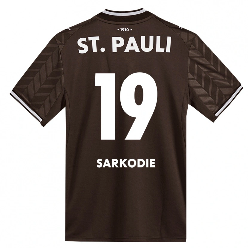 Danxen Mann Joel Sarkodie #19 Kaffe Hvit Hjemmetrøye Drakt Trøye 2026/27 Skjorter T-Skjorte