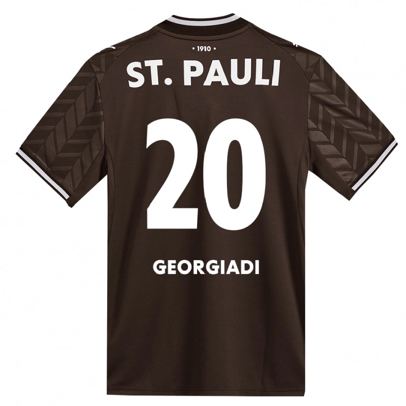 Danxen Mann Jannis Georgiadi #20 Kaffe Hvit Hjemmetrøye Drakt Trøye 2026/27 Skjorter T-Skjorte