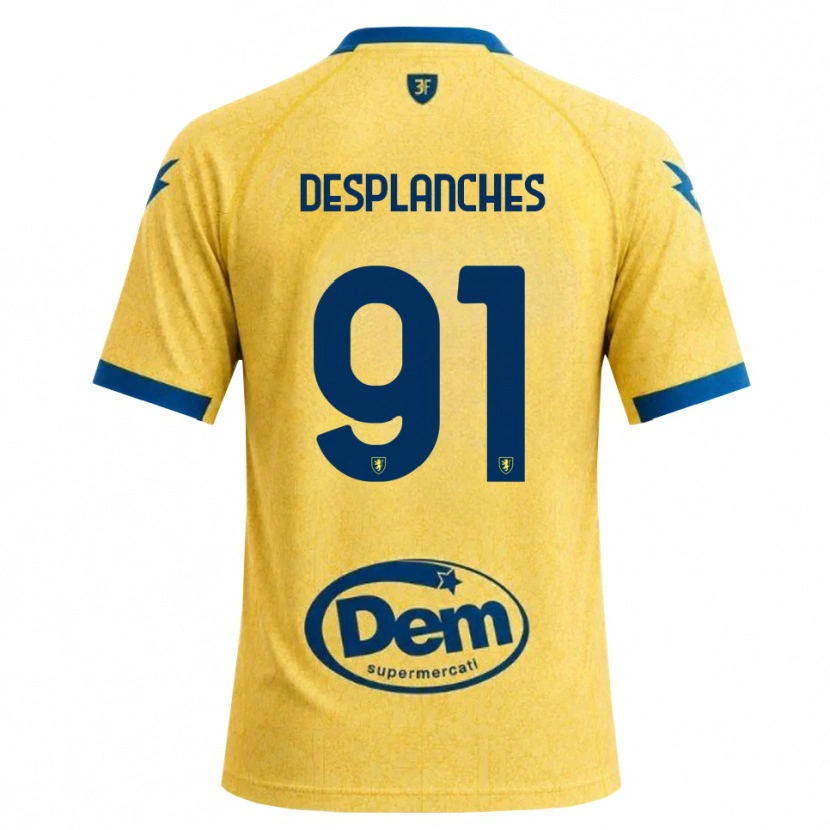 Danxen Mann Sebastiano Desplanches #91 Khaki Svart Blå Hjemmetrøye Drakt Trøye 2026/27 Skjorter T-Skjorte