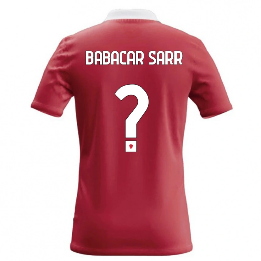 Danxen Mann Pietro Babacar Sarr #0 Rød Hvit Hjemmetrøye Drakt Trøye 2026/27 Skjorter T-Skjorte