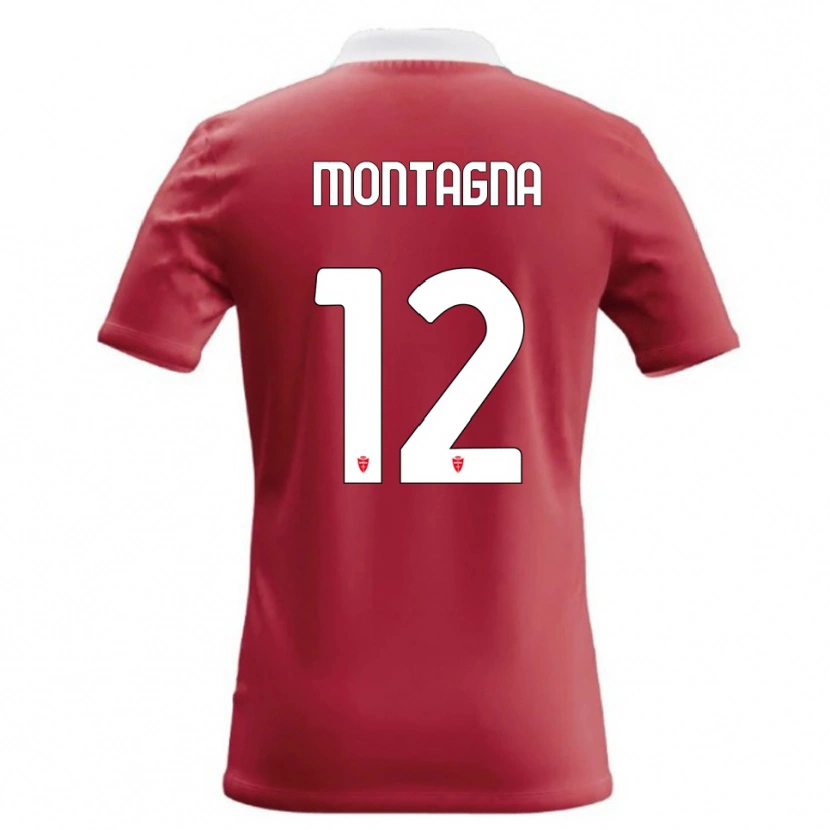 Danxen Mann Jacopo Montagna #12 Rød Hvit Hjemmetrøye Drakt Trøye 2026/27 Skjorter T-Skjorte