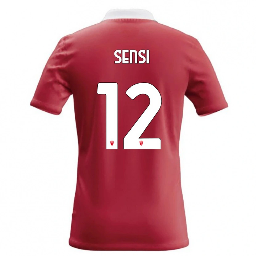 Danxen Mann Stefano Sensi #12 Rød Hvit Hjemmetrøye Drakt Trøye 2026/27 Skjorter T-Skjorte