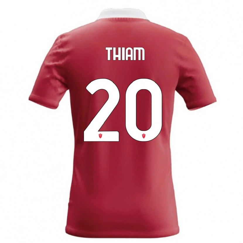 Danxen Mann Demba Thiam #20 Rød Hvit Hjemmetrøye Drakt Trøye 2026/27 Skjorter T-Skjorte