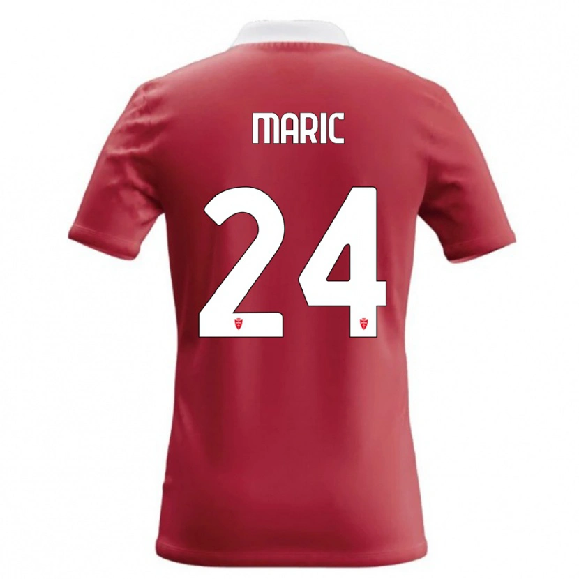 Danxen Mann Mirko Maric #24 Rød Hvit Hjemmetrøye Drakt Trøye 2026/27 Skjorter T-Skjorte