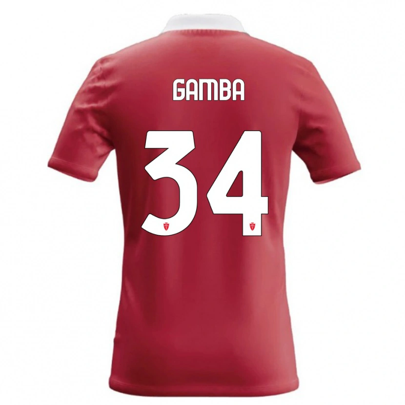 Danxen Mann Alberto Gamba #34 Rød Hvit Hjemmetrøye Drakt Trøye 2026/27 Skjorter T-Skjorte