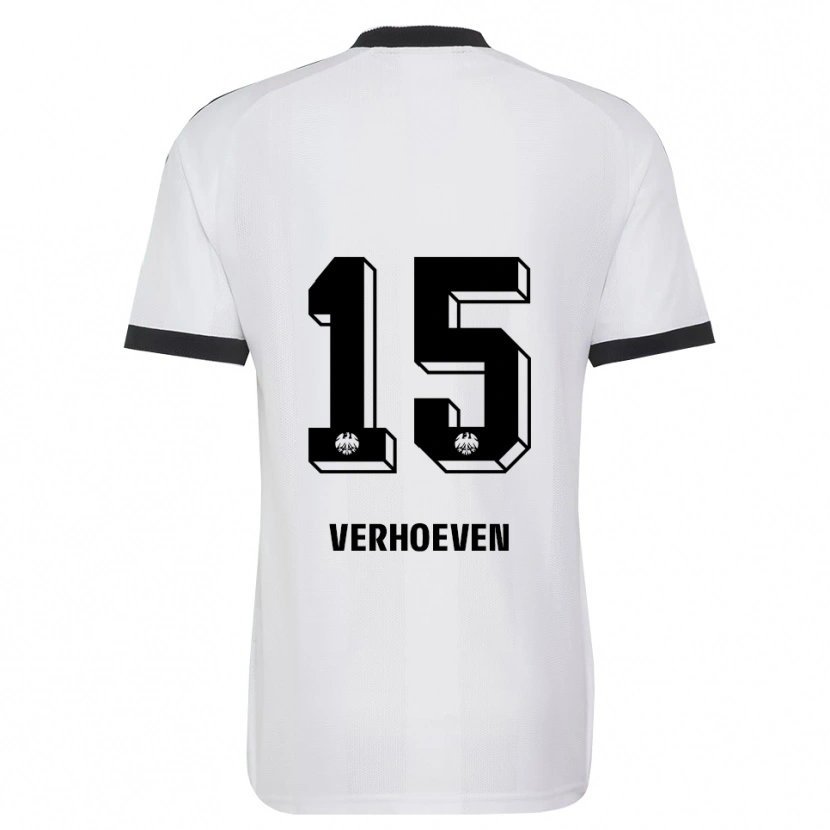 Danxen Mann Raphael Verhoeven #15 Svart Hvit Bortetrøye Drakt Trøye 2026/27 Skjorter T-Skjorte