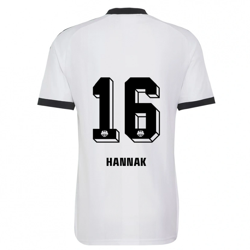 Danxen Mann Tim Hannak #16 Svart Hvit Bortetrøye Drakt Trøye 2026/27 Skjorter T-Skjorte