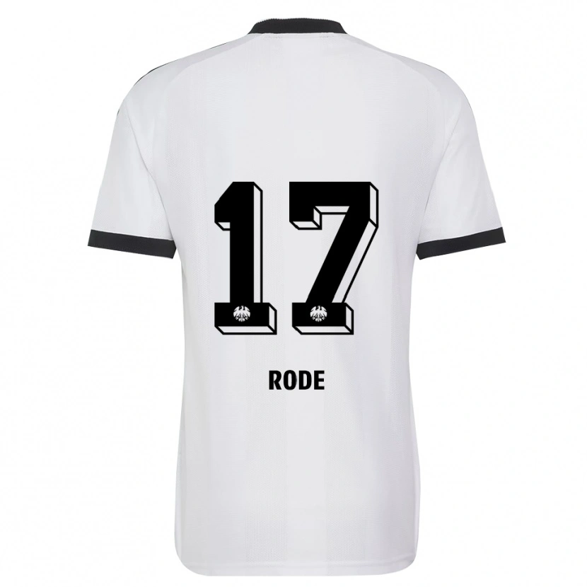 Danxen Mann Sebastian Rode #17 Svart Hvit Bortetrøye Drakt Trøye 2026/27 Skjorter T-Skjorte