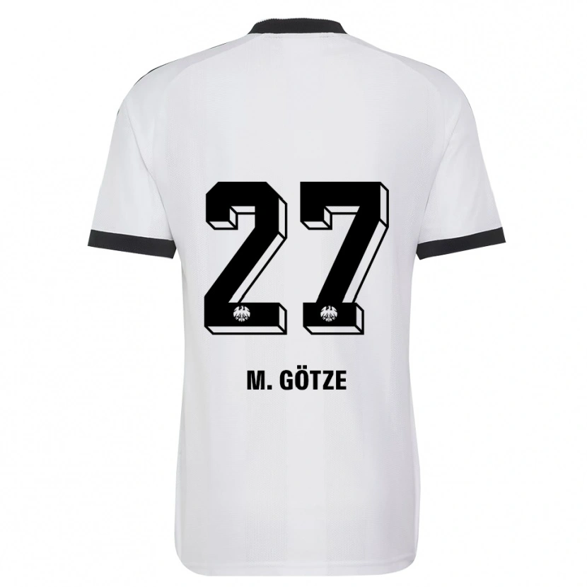 Danxen Mann Mario Götze #27 Svart Hvit Bortetrøye Drakt Trøye 2026/27 Skjorter T-Skjorte