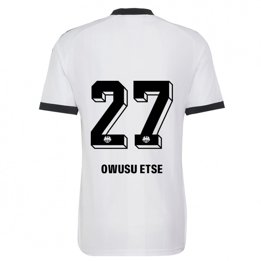 Danxen Mann Collin Owusu Etse #27 Svart Hvit Bortetrøye Drakt Trøye 2026/27 Skjorter T-Skjorte