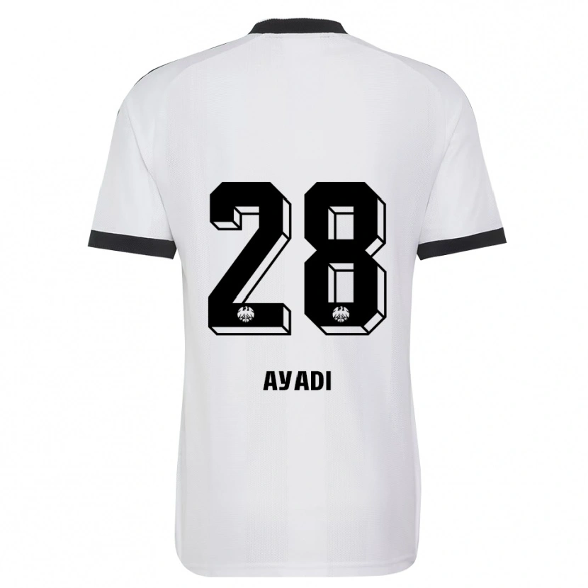 Danxen Mann Akram Ayadi #28 Svart Hvit Bortetrøye Drakt Trøye 2026/27 Skjorter T-Skjorte