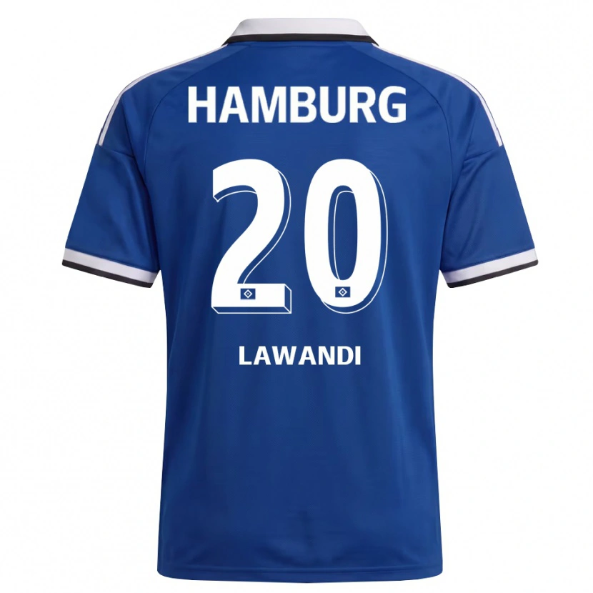 Danxen Mann Alexander Lawandi #20 Hvit Blå Bortetrøye Drakt Trøye 2026/27 Skjorter T-Skjorte