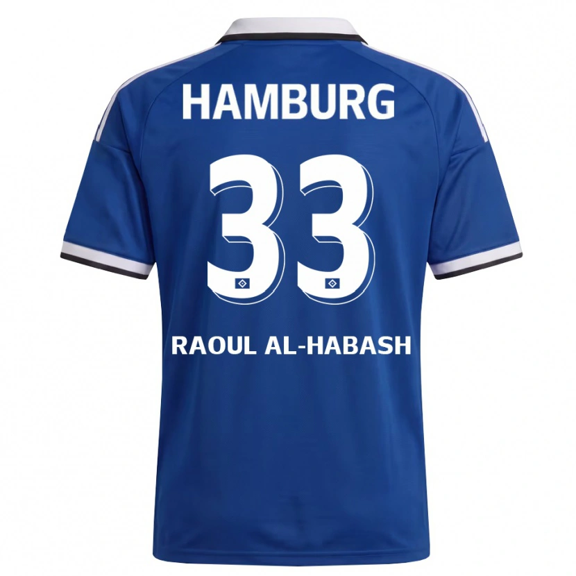 Danxen Mann Luca Raoul Al-Habash #33 Hvit Blå Bortetrøye Drakt Trøye 2026/27 Skjorter T-Skjorte