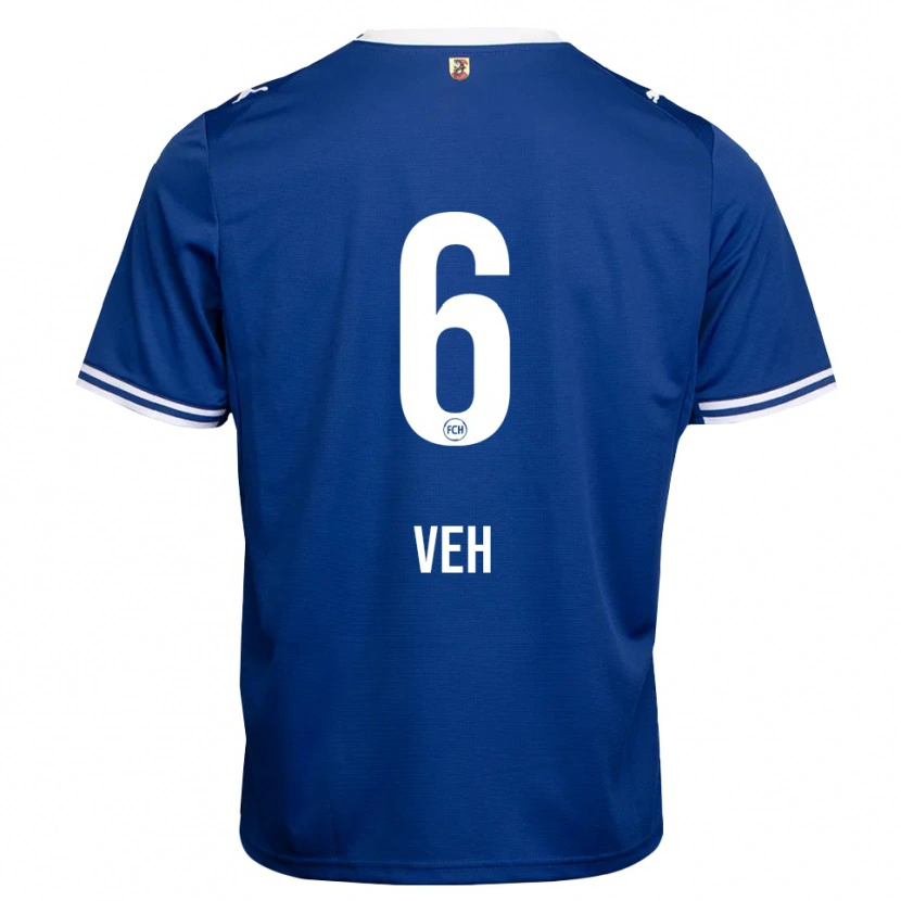 Danxen Mann Lucas Veh #6 Kongeblå Hvit Bortetrøye Drakt Trøye 2026/27 Skjorter T-Skjorte