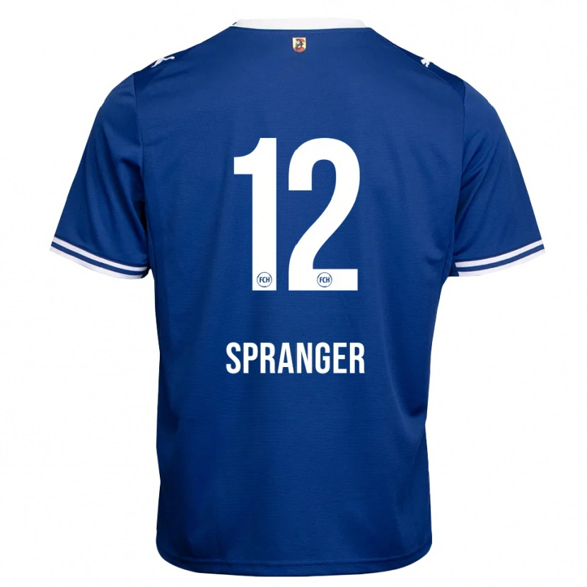 Danxen Mann Luke Spranger #12 Kongeblå Hvit Bortetrøye Drakt Trøye 2026/27 Skjorter T-Skjorte