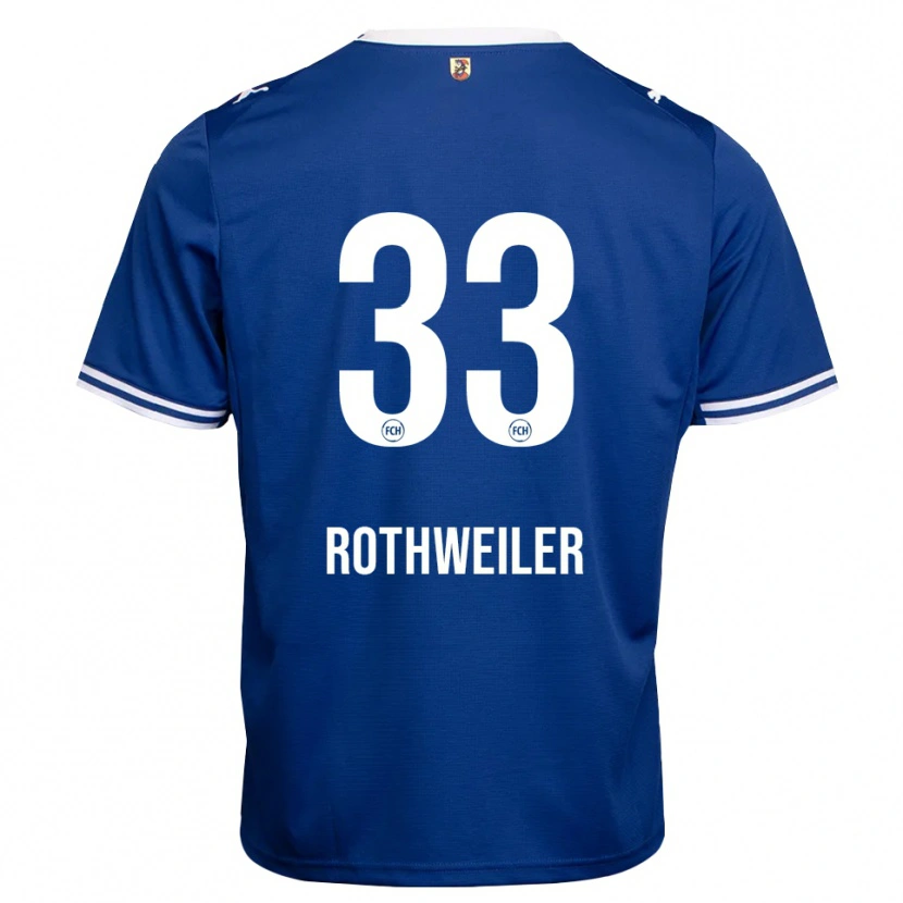 Danxen Mann Nick Rothweiler #33 Kongeblå Hvit Bortetrøye Drakt Trøye 2026/27 Skjorter T-Skjorte