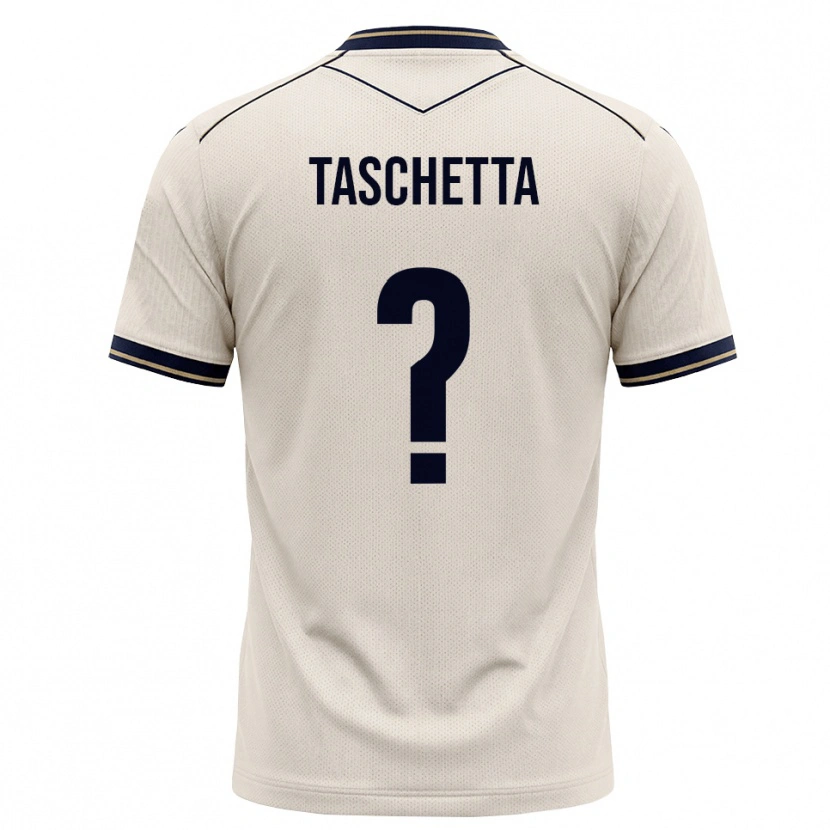 Danxen Mann Vincenzo Taschetta #0 Off-White Blekkblå Bortetrøye Drakt Trøye 2026/27 Skjorter T-Skjorte