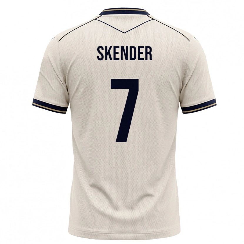 Danxen Mann Alexandros Skender #7 Off-White Blekkblå Bortetrøye Drakt Trøye 2026/27 Skjorter T-Skjorte