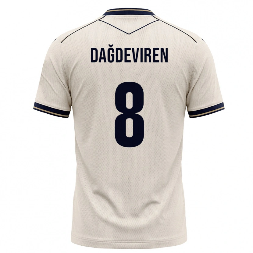 Danxen Mann Diren Dağdeviren #8 Off-White Blekkblå Bortetrøye Drakt Trøye 2026/27 Skjorter T-Skjorte