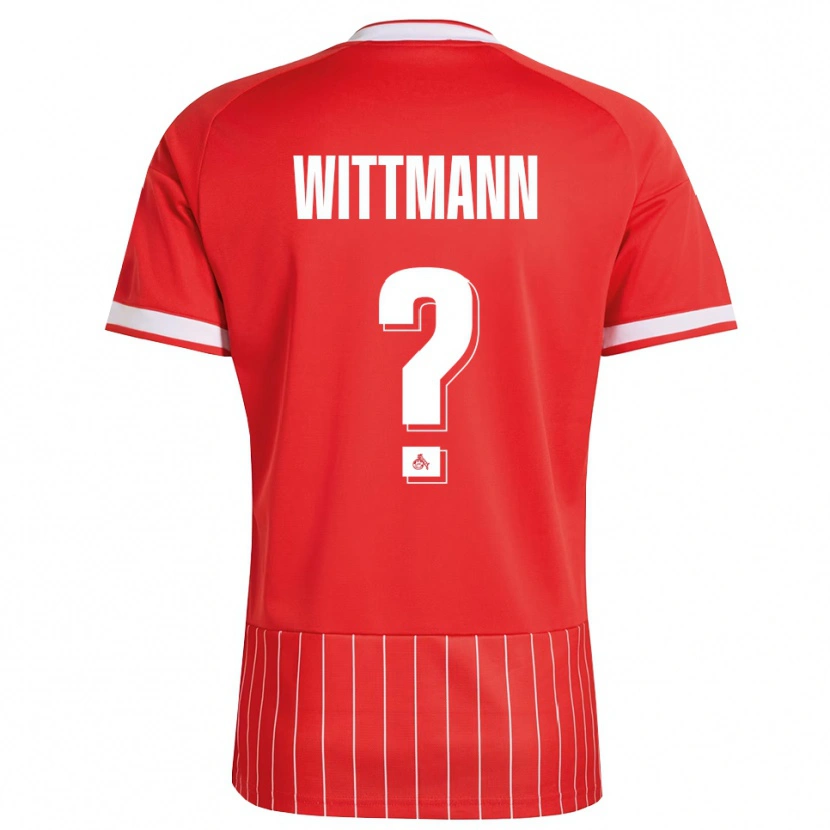 Danxen Mann Eyk Wittmann #0 Rød Hvit Grønn Bortetrøye Drakt Trøye 2026/27 Skjorter T-Skjorte