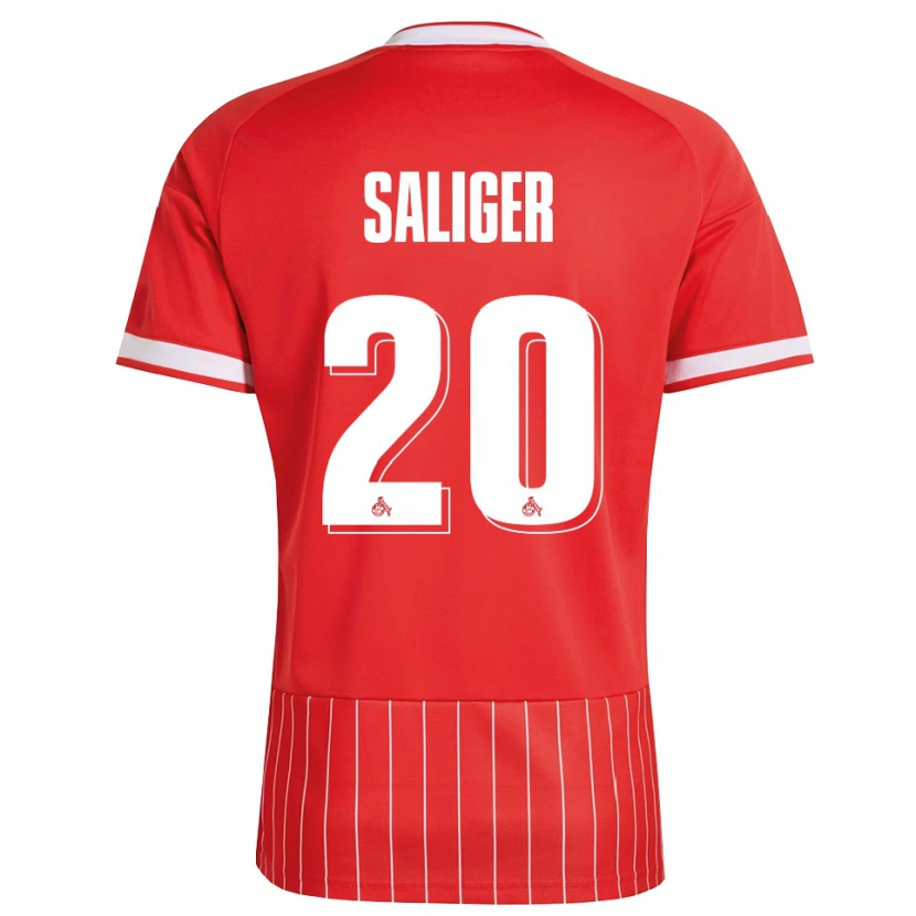 Danxen Mann Jonas Saliger #20 Rød Hvit Grønn Bortetrøye Drakt Trøye 2026/27 Skjorter T-Skjorte
