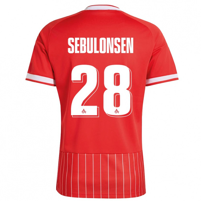 Danxen Mann Sebastian Sebulonsen #28 Rød Hvit Grønn Bortetrøye Drakt Trøye 2026/27 Skjorter T-Skjorte