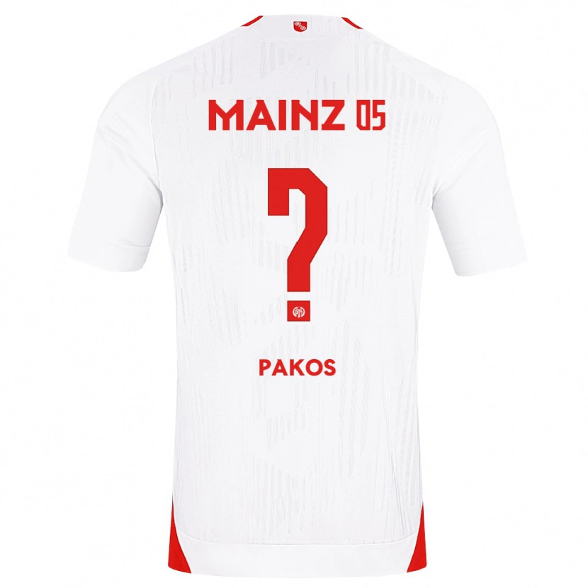 Danxen Mann Georgios Pakos #0 Hvit Rød Gul Bortetrøye Drakt Trøye 2026/27 Skjorter T-Skjorte