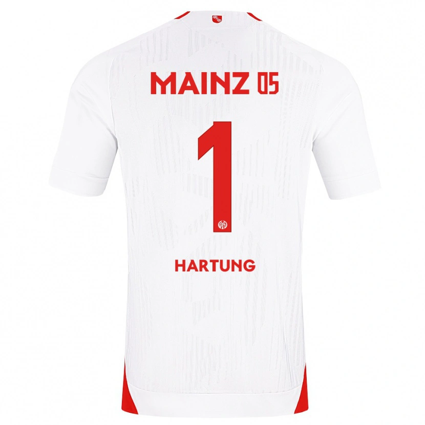Danxen Mann Nick Hartung #1 Hvit Rød Gul Bortetrøye Drakt Trøye 2026/27 Skjorter T-Skjorte