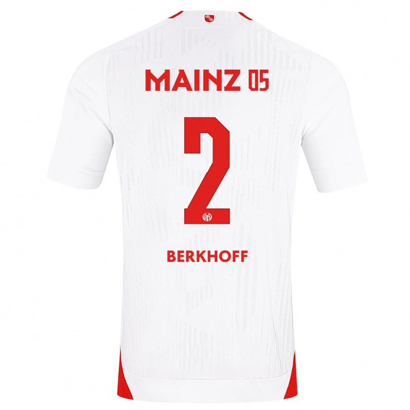 Danxen Mann Jonas Berkhoff #2 Hvit Rød Gul Bortetrøye Drakt Trøye 2026/27 Skjorter T-Skjorte