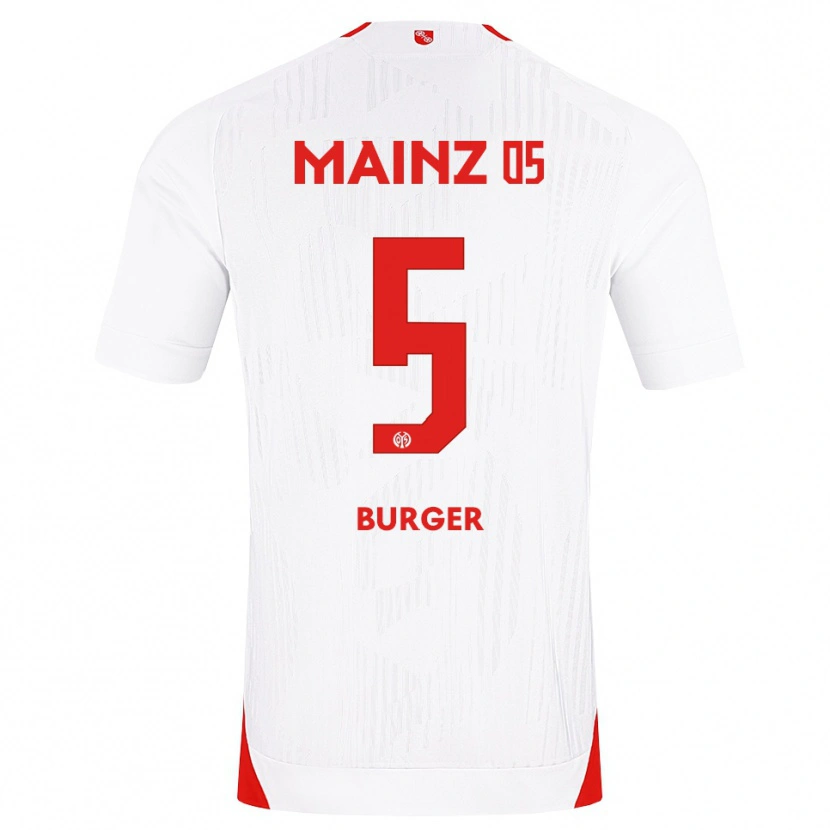Danxen Mann Korbinian Burger #5 Hvit Rød Gul Bortetrøye Drakt Trøye 2026/27 Skjorter T-Skjorte
