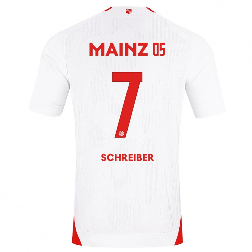 Danxen Mann Max Schreiber #7 Hvit Rød Gul Bortetrøye Drakt Trøye 2026/27 Skjorter T-Skjorte