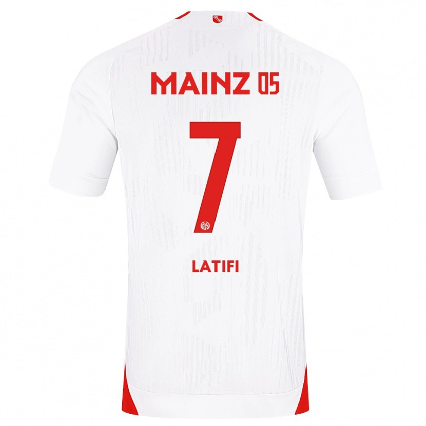 Danxen Mann Artan Latifi #7 Hvit Rød Gul Bortetrøye Drakt Trøye 2026/27 Skjorter T-Skjorte