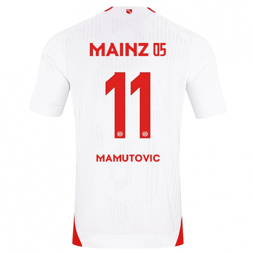 Danxen Mann David Mamutovic #11 Hvit Rød Gul Bortetrøye Drakt Trøye 2026/27 Skjorter T-Skjorte