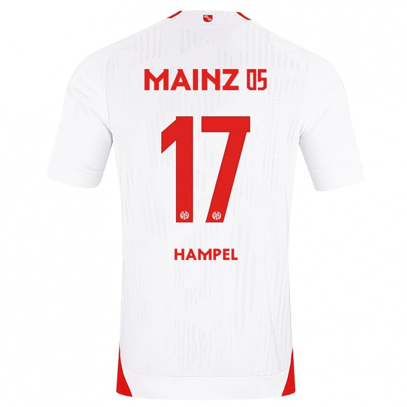 Danxen Mann Luca Hampel #17 Hvit Rød Gul Bortetrøye Drakt Trøye 2026/27 Skjorter T-Skjorte