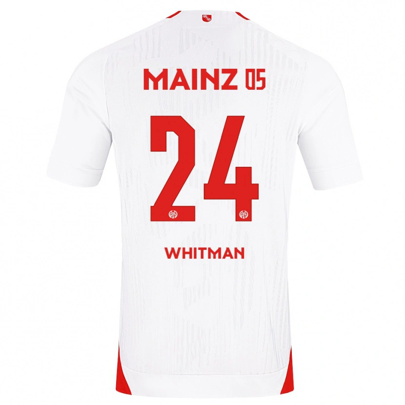Danxen Mann Katherine Whitman #24 Hvit Rød Gul Bortetrøye Drakt Trøye 2026/27 Skjorter T-Skjorte