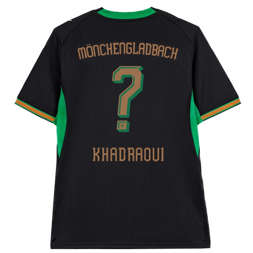 Danxen Mann Rayan Khadraoui #0 Svart Oransje Grønn Brun Bortetrøye Drakt Trøye 2026/27 Skjorter T-Skjorte