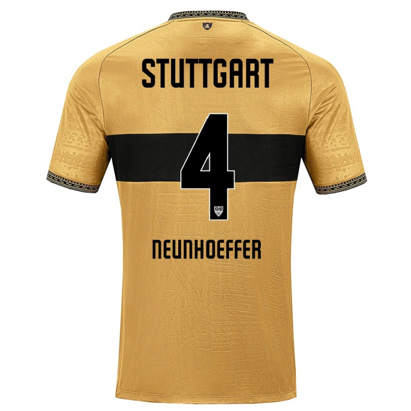 Danxen Mann Felix Neunhoeffer #4 Brun Svart Hvit Bortetrøye Drakt Trøye 2026/27 Skjorter T-Skjorte