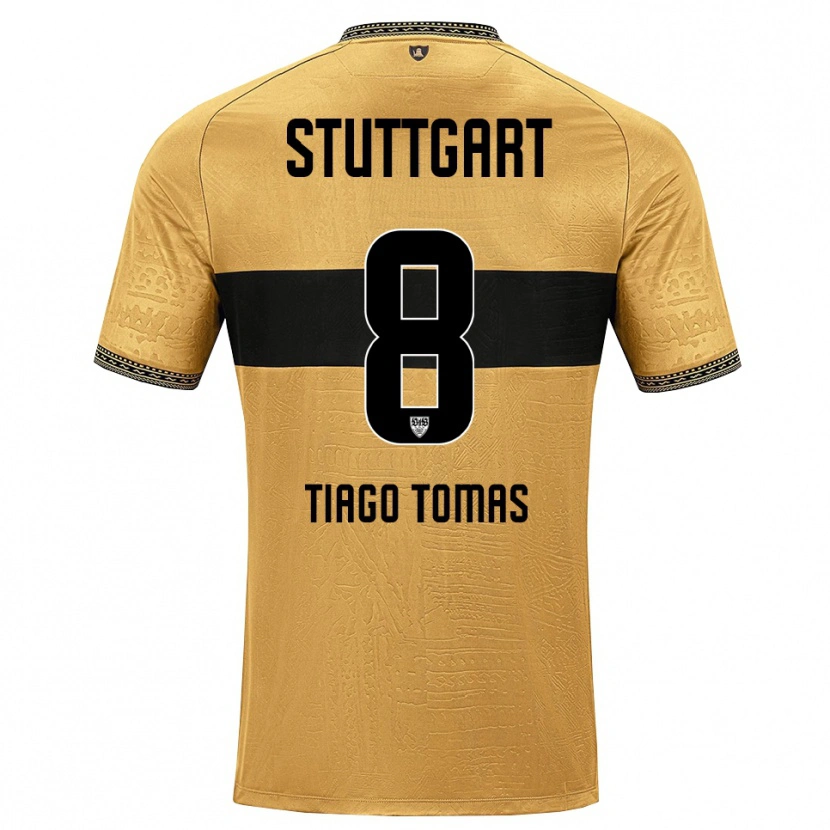 Danxen Mann Tiago Tomás #8 Brun Svart Hvit Bortetrøye Drakt Trøye 2026/27 Skjorter T-Skjorte