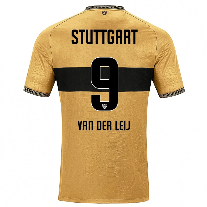 Danxen Mann Tim Van Der Leij #9 Brun Svart Hvit Bortetrøye Drakt Trøye 2026/27 Skjorter T-Skjorte