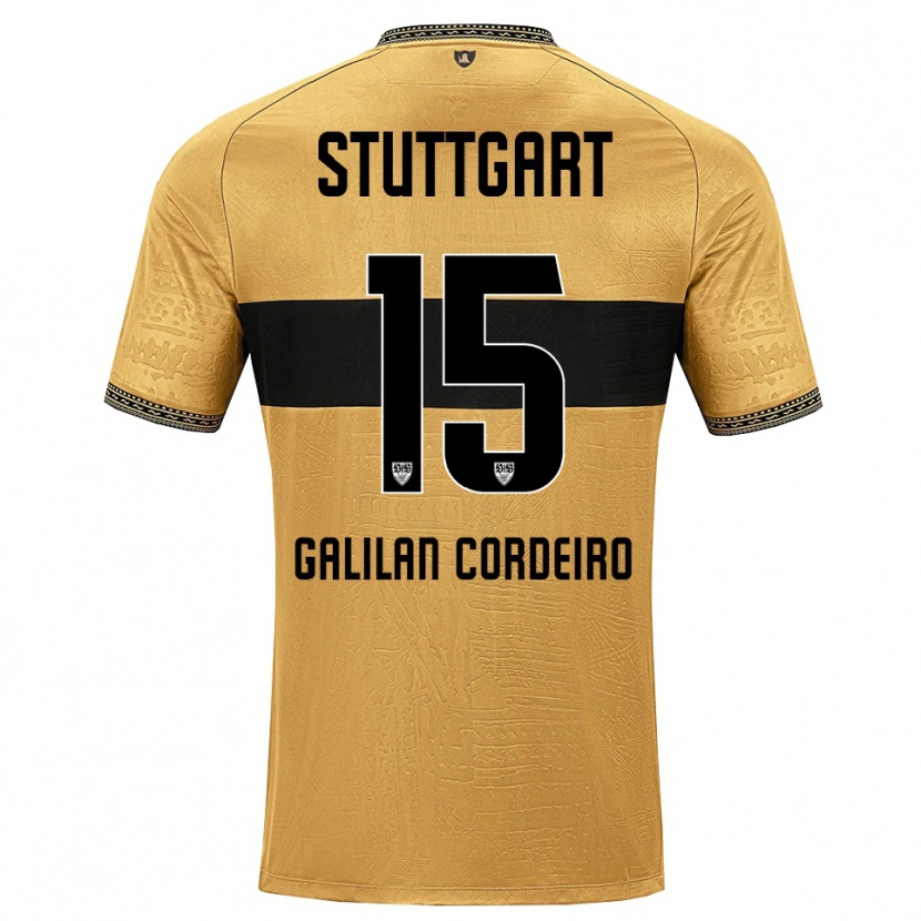 Danxen Mann Guilherme Galilan Cordeiro #15 Brun Svart Hvit Bortetrøye Drakt Trøye 2026/27 Skjorter T-Skjorte