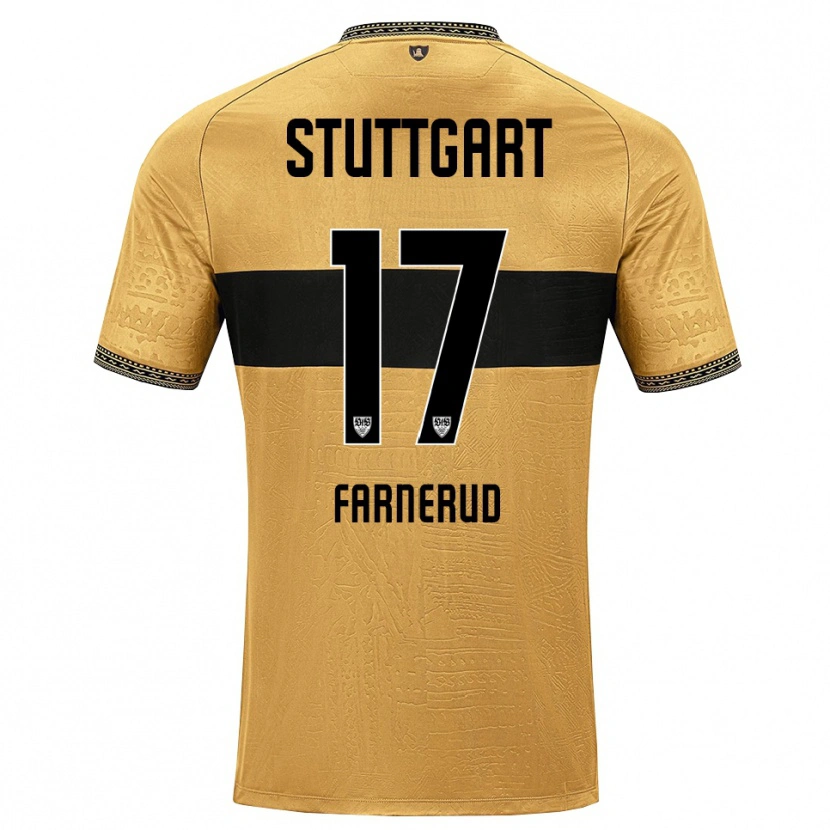 Danxen Mann Colin Farnerud #17 Brun Svart Hvit Bortetrøye Drakt Trøye 2026/27 Skjorter T-Skjorte