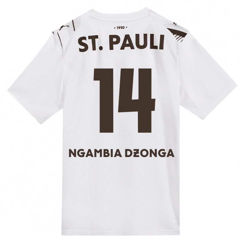 Danxen Mann Sisco Ngambia #14 Kaffe Hvit Rød Bortetrøye Drakt Trøye 2026/27 Skjorter T-Skjorte