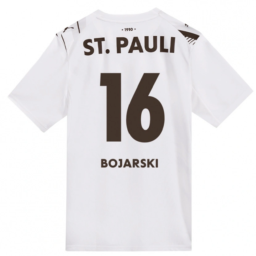 Danxen Mann Tetje Bojarski #16 Kaffe Hvit Rød Bortetrøye Drakt Trøye 2026/27 Skjorter T-Skjorte