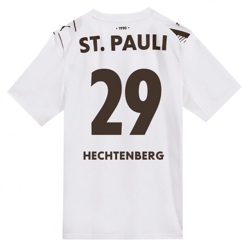 Danxen Mann Julia Hechtenberg #29 Kaffe Hvit Rød Bortetrøye Drakt Trøye 2026/27 Skjorter T-Skjorte