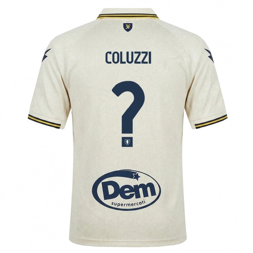 Danxen Mann Alessandro Coluzzi #0 Oldlace Gul Svart Bortetrøye Drakt Trøye 2026/27 Skjorter T-Skjorte