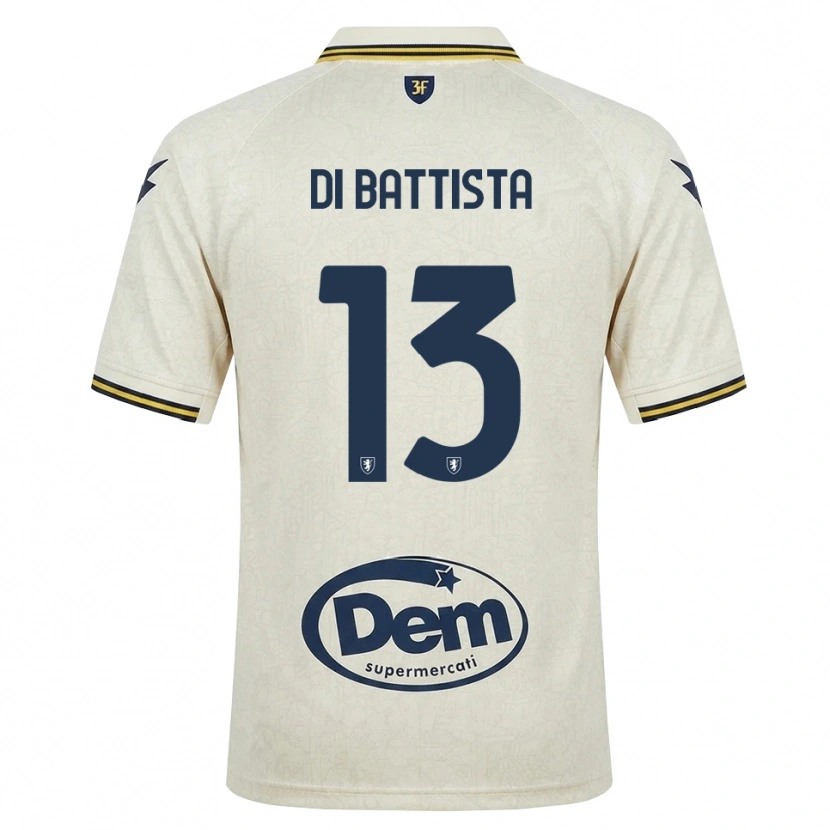 Danxen Mann Cristiano Di Battista #13 Oldlace Gul Svart Bortetrøye Drakt Trøye 2026/27 Skjorter T-Skjorte
