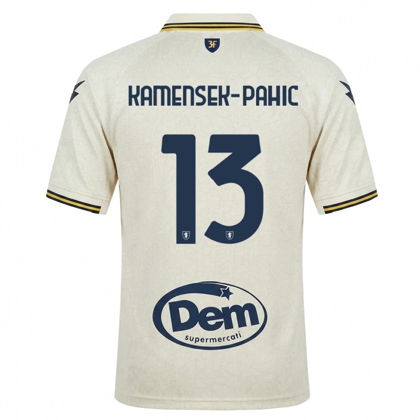 Danxen Mann Matjaz Kamensek-Pahic #13 Oldlace Gul Svart Bortetrøye Drakt Trøye 2026/27 Skjorter T-Skjorte