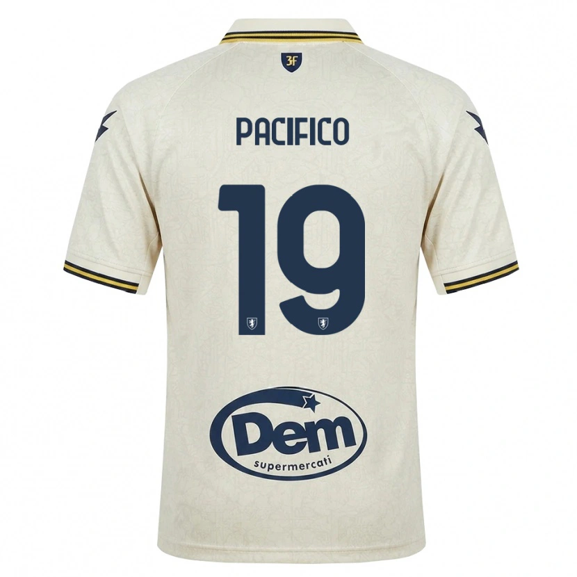 Danxen Mann Flavio Pacifico #19 Oldlace Gul Svart Bortetrøye Drakt Trøye 2026/27 Skjorter T-Skjorte